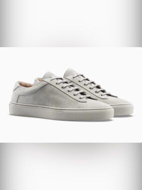 KOIO Light Gray Suede Men's Low-Top Sneakers